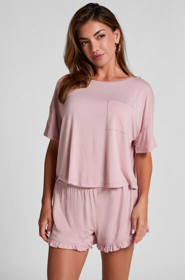 Hunkemöller Jersey-Pyjamaset Rosa Hunkemöller Jersey-Pyjamaset Rosa von Hunkemöller