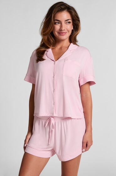 Hunkemöller Jersey-Shorts Essential Rosa von Hunkemöller