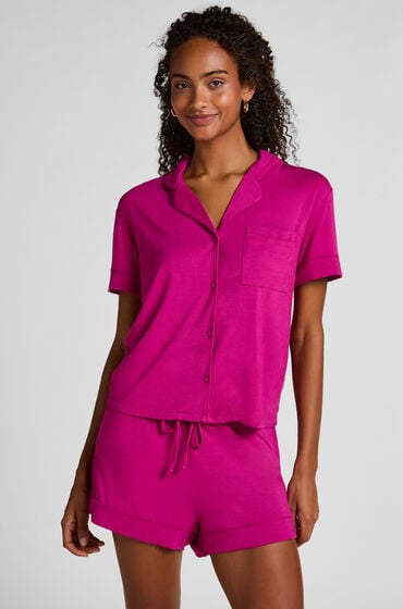 Hunkemöller Jersey-Shorts Essential Rosa von Hunkemöller