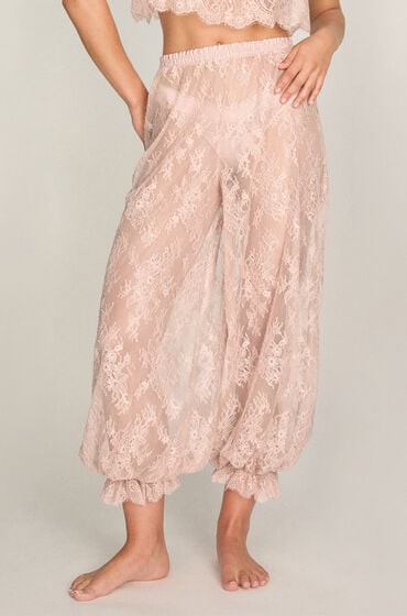 Hunkemöller Jogger Allover Lace Legacy Rosa von Hunkemöller