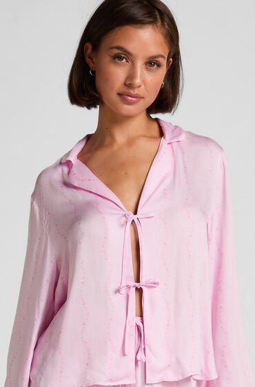 Hunkemöller Monchou Pyjama-Jacke Rosa von Hunkemöller