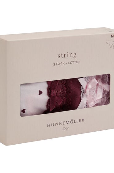 Hunkemöller Multipack Baumwoll-Strings Rosa von Hunkemöller