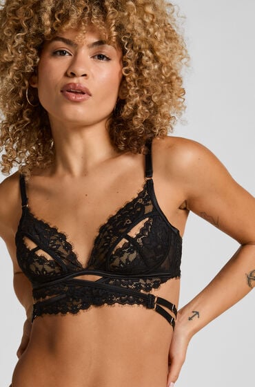Hunkemöller Offener Bralette Anna Schwarz von Hunkemöller