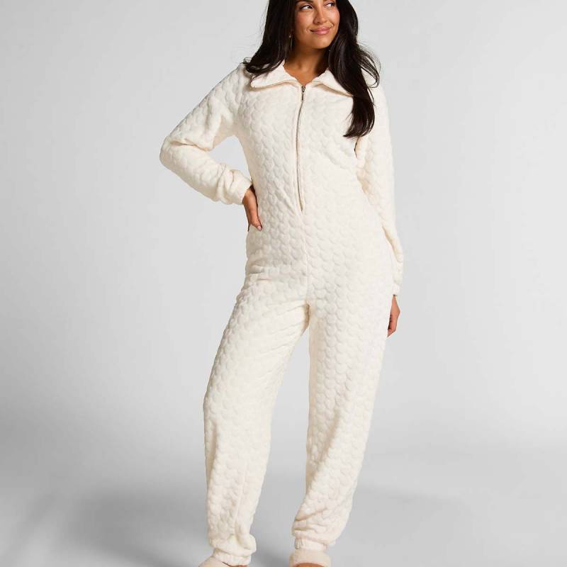 Hunkemöller Onesie Homewear, Creme, Größe: S, Damen von Hunkemöller