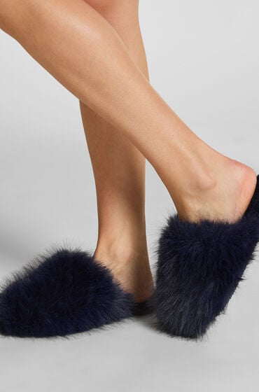 Hunkemöller Hausschuhe Isabella Blau von Hunkemöller