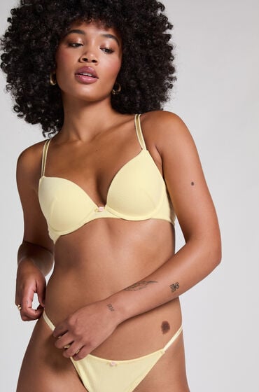 Hunkemöller Pointelle Vorgeformter Bügel-BH Gelb von Hunkemöller
