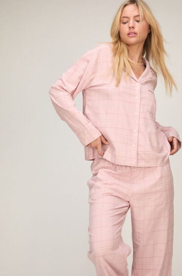 Hunkemöller Pyjama-Hose Woven Rosa von Hunkemöller