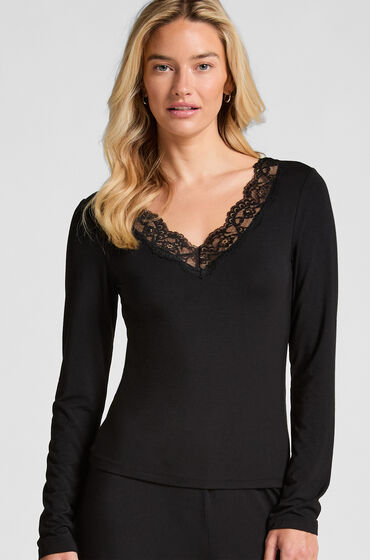 Hunkemöller Pyjama-Set Schwarz von Hunkemöller