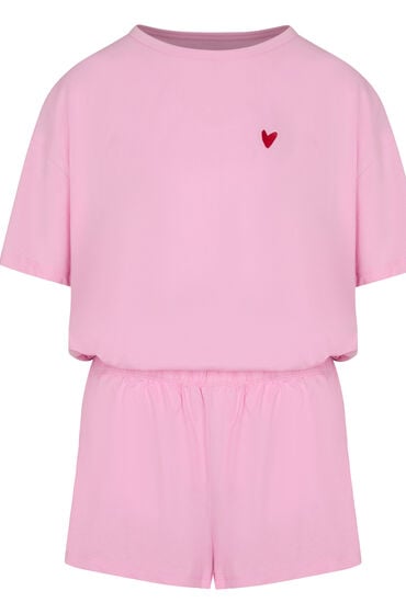 Hunkemöller Pyjama-Set aus Baumwolle Rosa von Hunkemöller