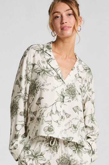 Hunkemöller Pyjama-Top Storylover Weiß von Hunkemöller