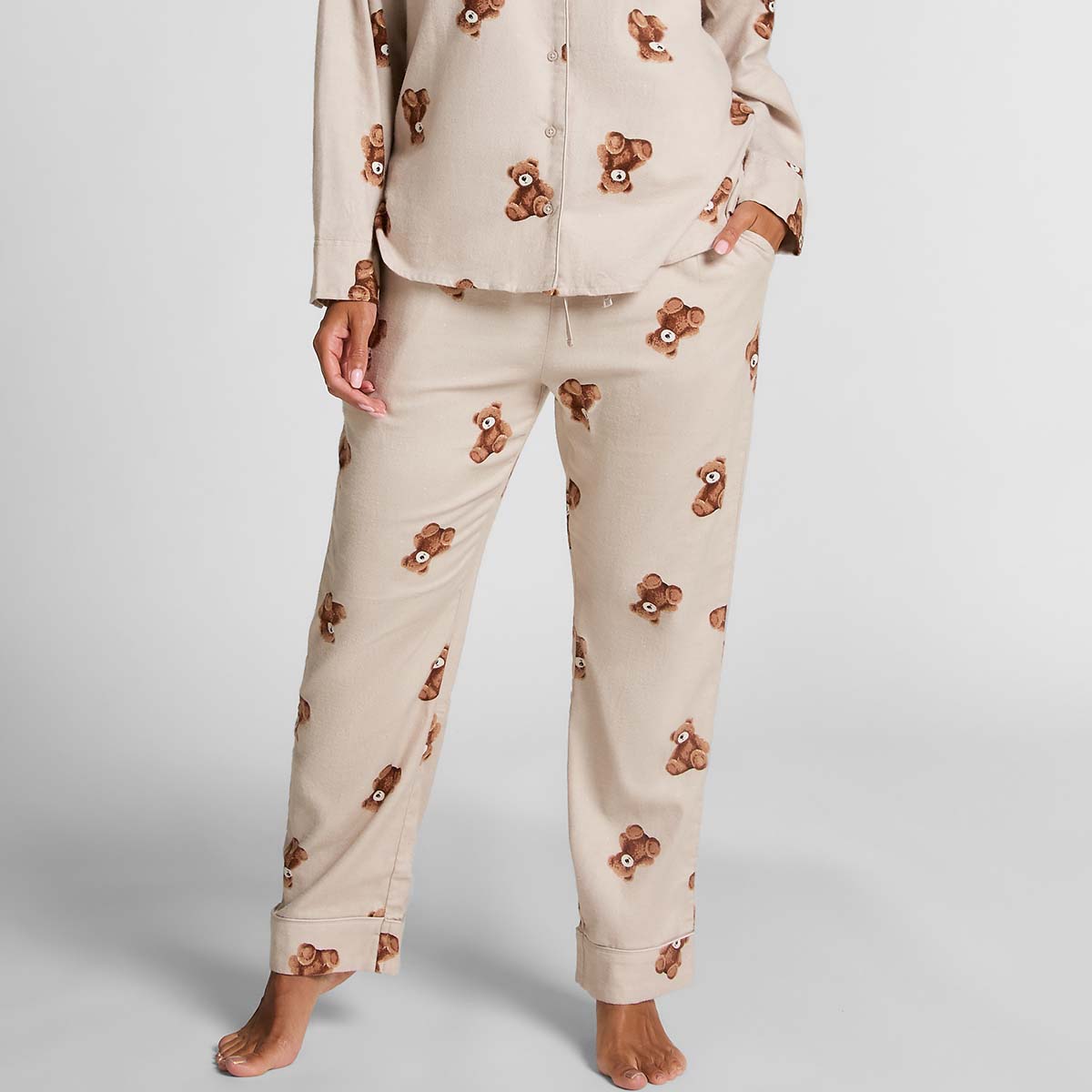 Hunkemöller Pyjamahosen, Beige, Größe: XL, Damen von Hunkemöller