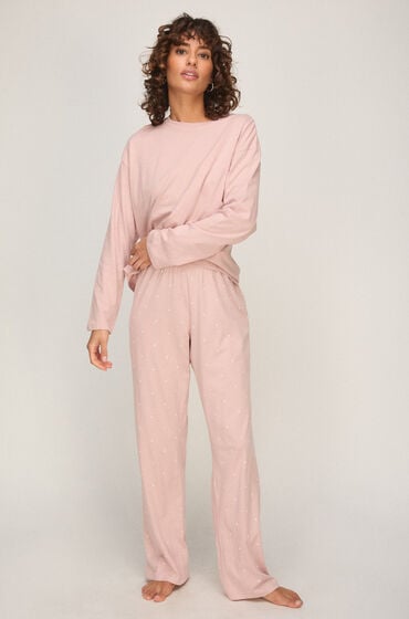 Hunkemöller Pyjamaset Baumwolljersey Rosa von Hunkemöller