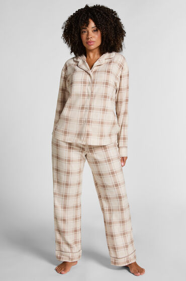 Hunkemöller Pyjamaset Polarfleece Weiß von Hunkemöller