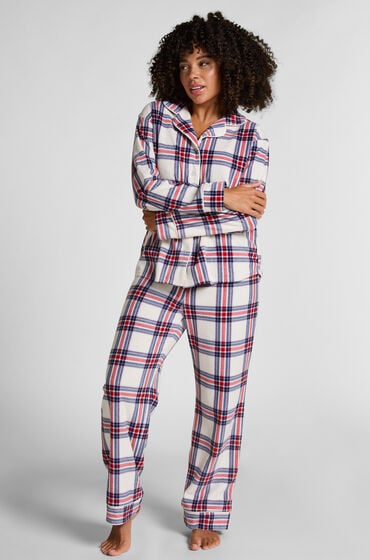 Hunkemöller Pyjamaset Polarfleece Weiß von Hunkemöller