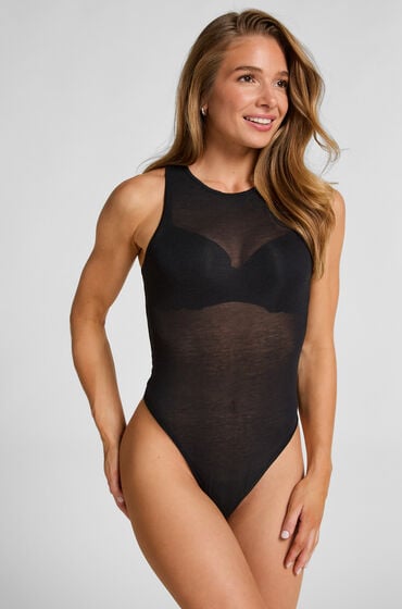 Hunkemöller Himmlisch weiches Body aus Kaschmir-Mix Schwarz von Hunkemöller