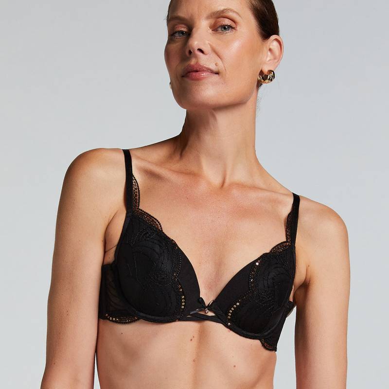 Hunkemöller Ruby BH mit Bügel, Schwarz, Größe: 75D, Damen von Hunkemöller