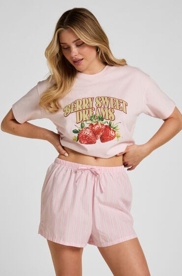 Hunkemöller Short Poplin Rosa von Hunkemöller