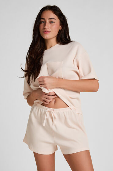 Hunkemöller Short Waffle Rosa von Hunkemöller