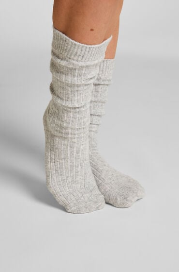 Hunkemöller Socken aus Kaschmir-Mix Grau Hunkemöller Socken aus Kaschmir-Mix Grau von Hunkemöller