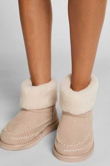 Hunkemöller Hausschuhe Iggy Beige von Hunkemöller