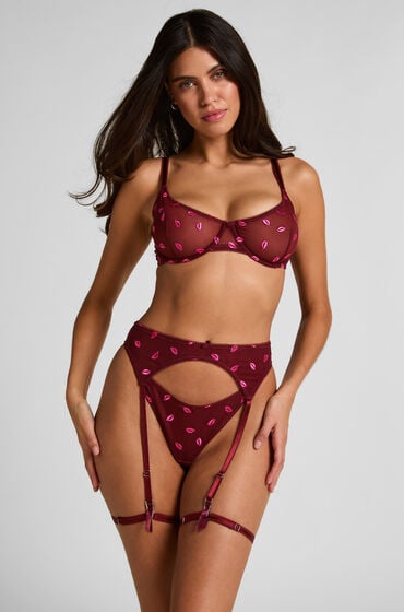 Hunkemöller Strapshalter Frida Rot von Hunkemöller