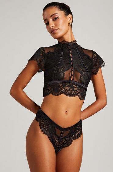 Hunkemöller String Amelia Schwarz von Hunkemöller