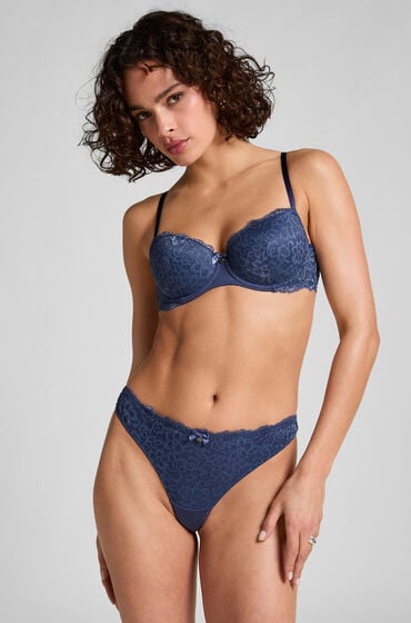 Hunkemöller String Marine Blau von Hunkemöller