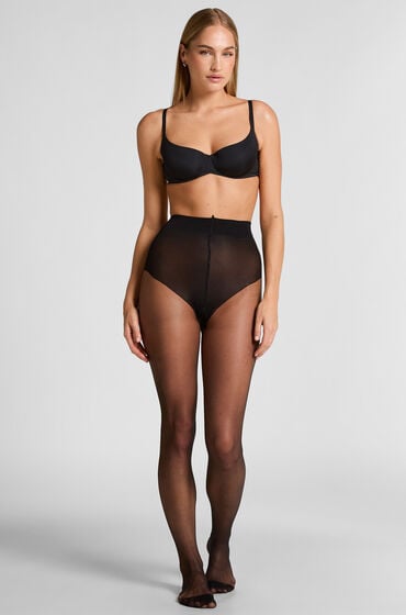 Hunkemöller Strumpfhose 15 Denier Core Control Schwarz von Hunkemöller