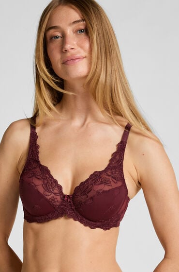 Hunkemöller Unwattierter Bügel-BH Diva Rot von Hunkemöller