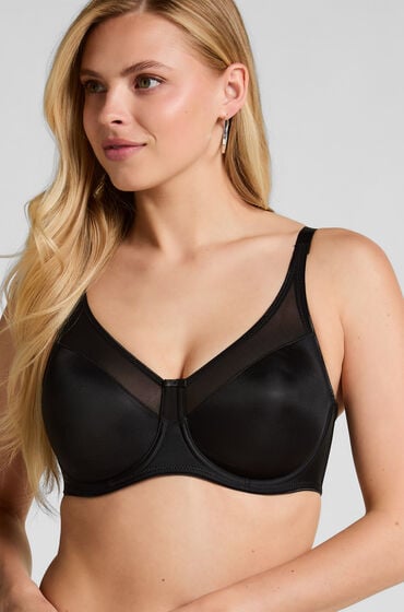 Hunkemöller Unwattierter Minimizer-Bügel-BH Nina Schwarz von Hunkemöller