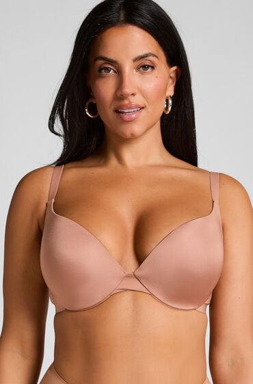Hunkemöller Vorgeformter Push-Up-Bügel-BH Smooth Braun von Hunkemöller