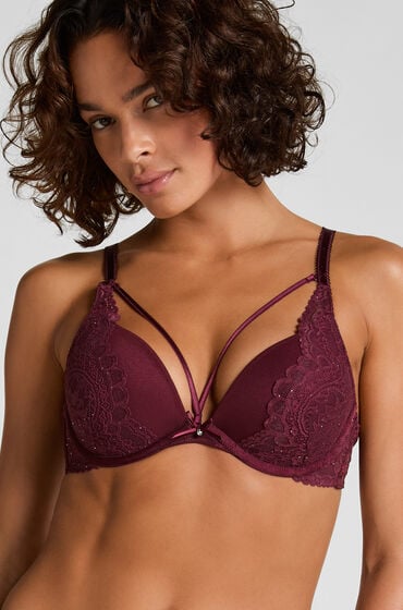 Hunkemöller Vorgeformter Push-up-Bügel-BH Isadora Rot von Hunkemöller