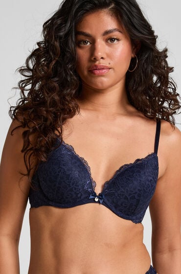 Hunkemöller Vorgeformter Push-up-Bügel-BH Marine Blau von Hunkemöller