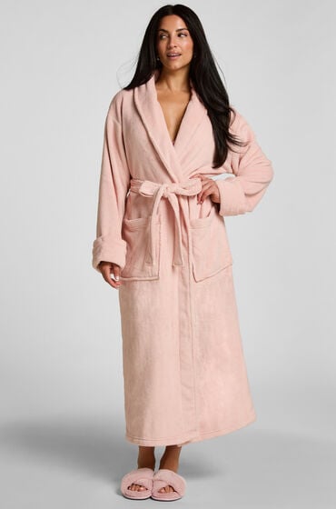 Hunkemöller Weicher Fleece-Bademantel Rosa von Hunkemöller