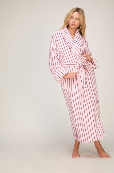 Hunkemöller Weicher Fleece-Bademantel Rosa von Hunkemöller
