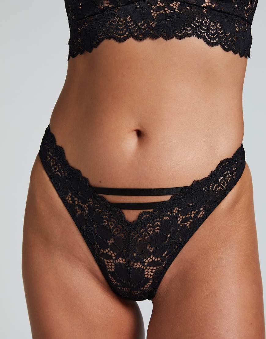 Hunkemöller - Andrea - Brazilian-Slip in Schwarz von Hunkemoller