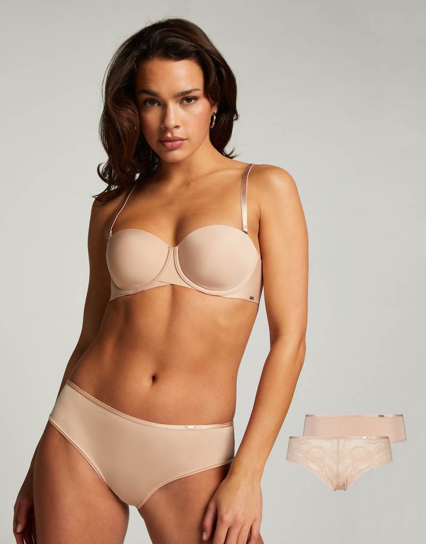 Hunkemöller - Angie - 2er-Pack Brazilian-Slips in Beige-Neutral Hunkemöller - Angie - 2er-Pack Brazilian-Slips in Beige-Neutral von Hunkemoller