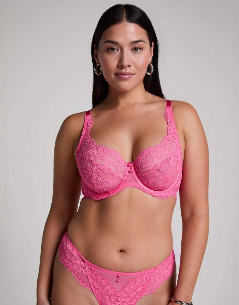 Hunkemöller - Daisy - Unwattierter Bügel-BH in Rosa von Hunkemoller