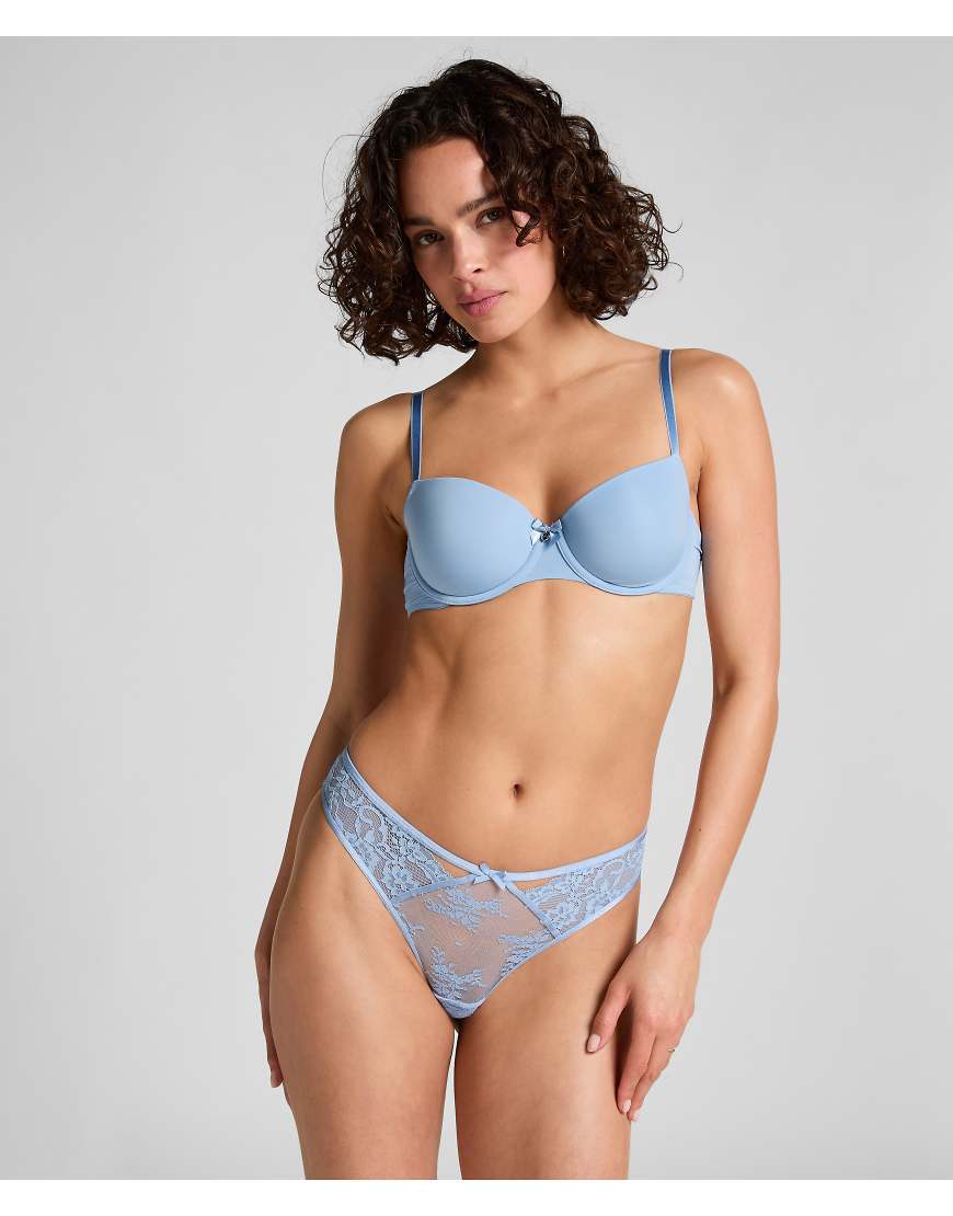Hunkemöller - Danica - Brazilian Fit Slip in Blau von Hunkemoller