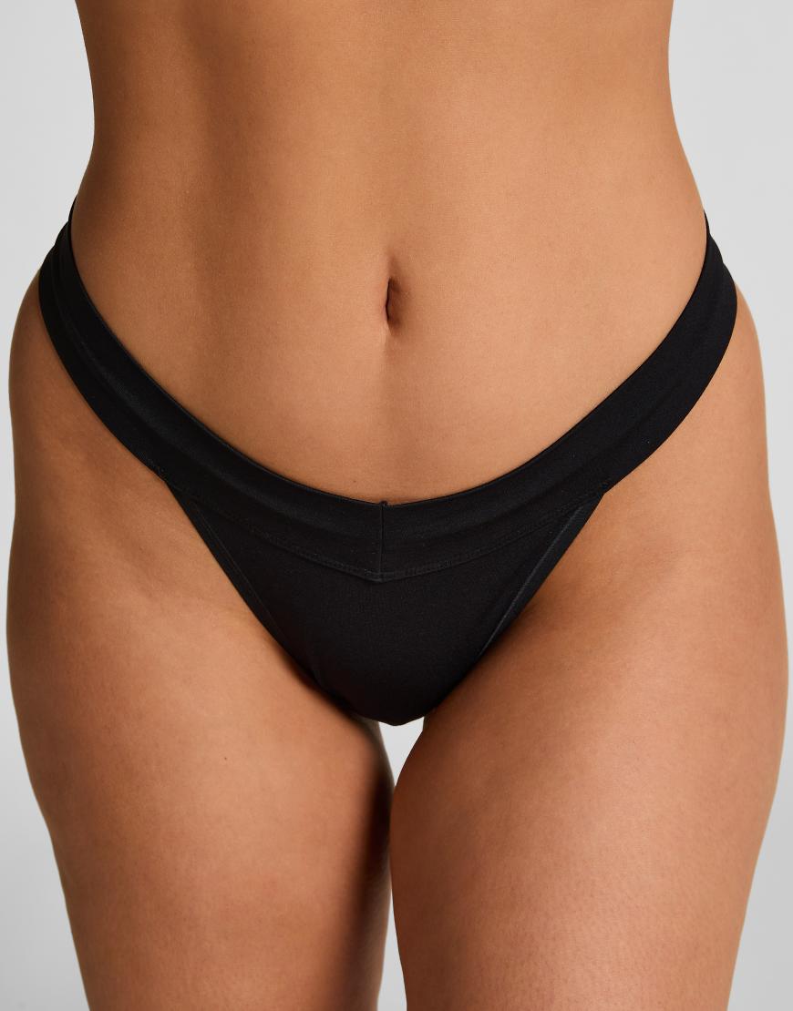 Hunkemöller - Dide - Tanga in Schwarz von Hunkemoller
