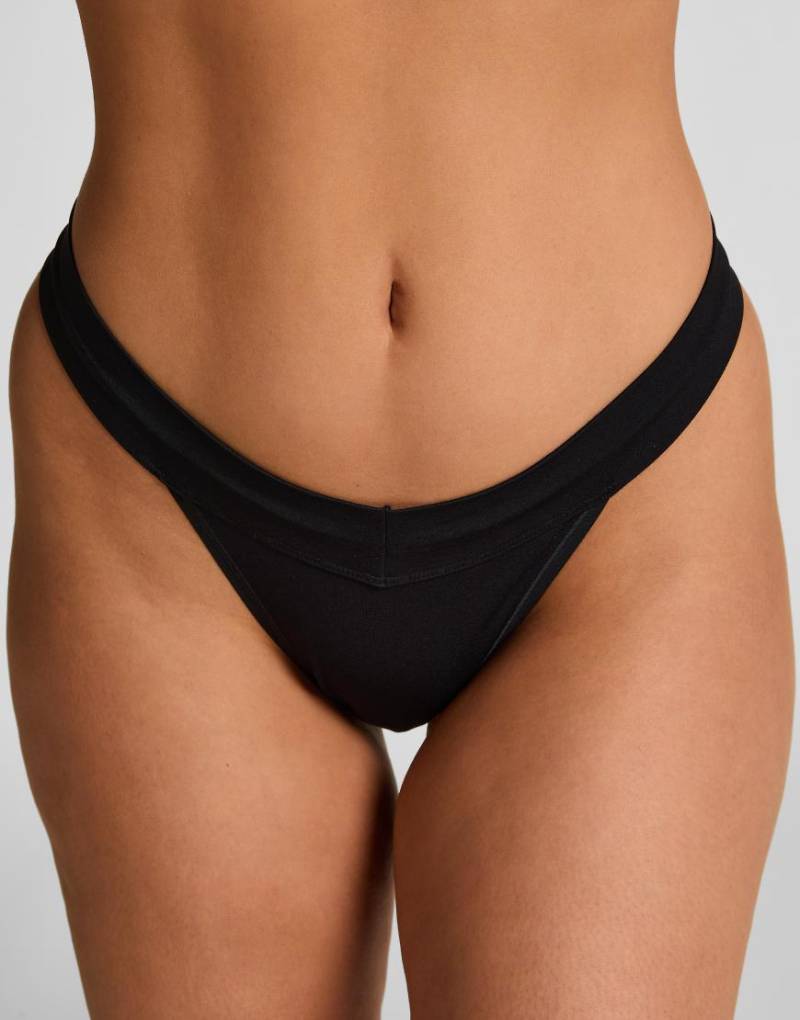 Hunkemöller - Dide - Tanga in Schwarz von Hunkemoller