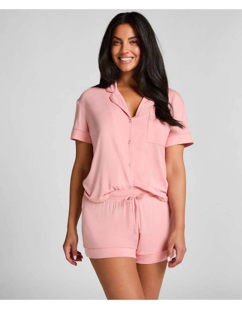 Hunkemöller - Essential - Jersey-Shorts in Rosa von Hunkemoller