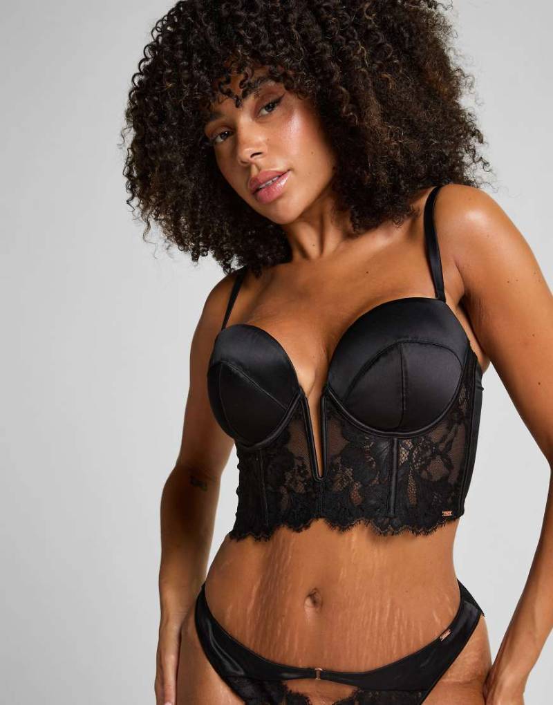 Hunkemöller - Grace - Mini-Bustier in Schwarz von Hunkemoller