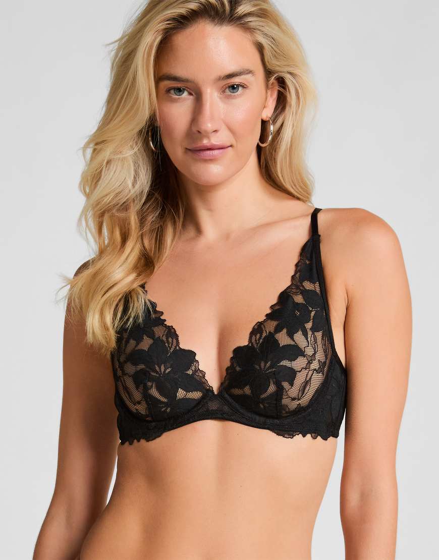 Hunkemöller - Ingrid - Unwattierter Bügel-BH in Schwarz Hunkemöller - Ingrid - Unwattierter Bügel-BH in Schwarz von Hunkemoller
