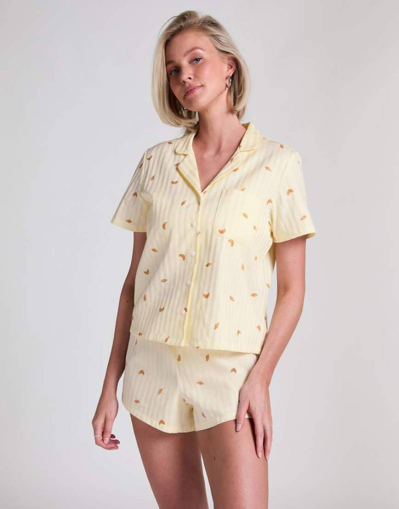 Hunkemöller - Jacke aus Baumwolle in Gelb von Hunkemoller