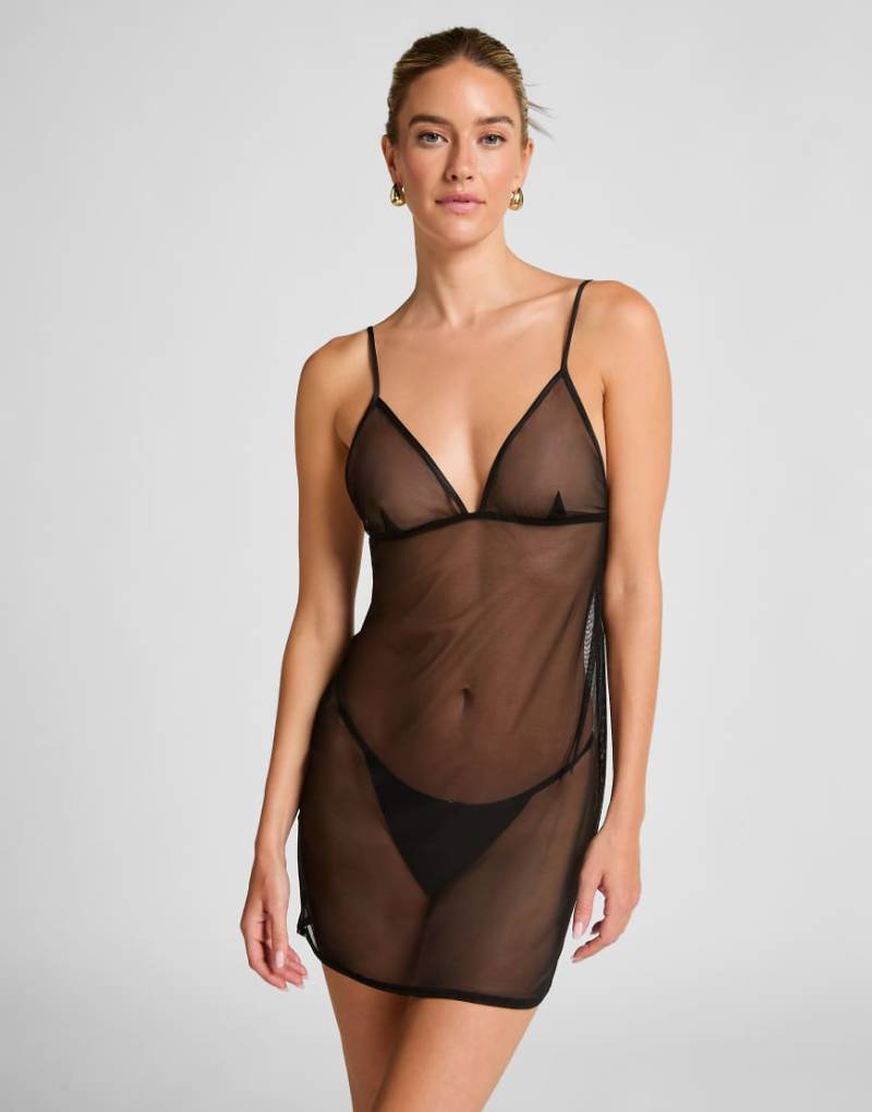 Hunkemöller - Marie - Slipdress in Schwarz Hunkemöller - Marie - Slipdress in Schwarz von Hunkemoller