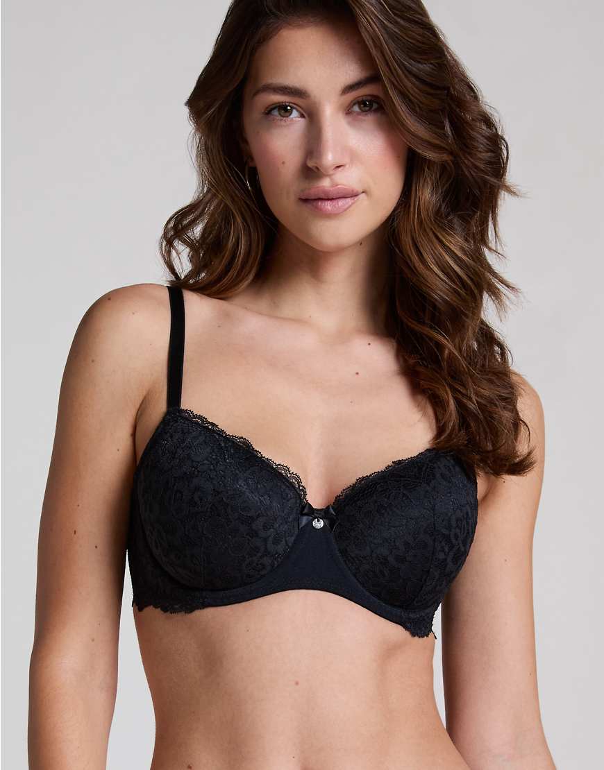 Hunkemöller - Marine - Gepolsterter Bügel-BH in Schwarz von Hunkemoller