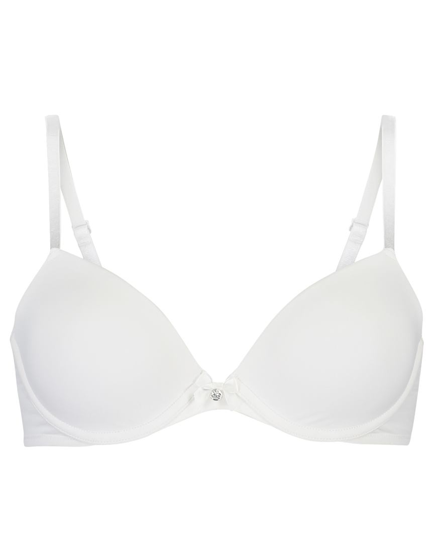 Hunkemöller - Tief ausgeschnittener, wattierter Bügel-BH in Weiß von Hunkemoller