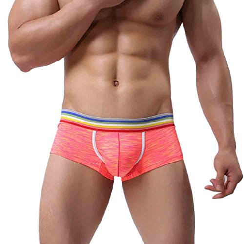 Hunpta @ Sexy Unterwäsche Herren Shorts Men Boxer Unterhose Soft Slips (Orange, 3XL) von Hunpta @