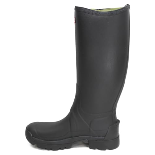 HUNTER Balmoral Side Adjustable Neo Lined Tech Sole Tall Mens Wellington Boots 44 EU Black von HUNTER